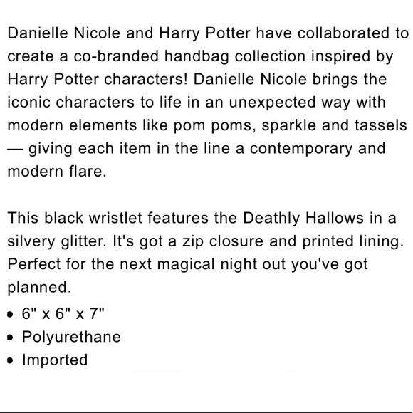 D NICOLE HARRY POTTER Deathly Hallows WRISTLET - Picture 7 of 7